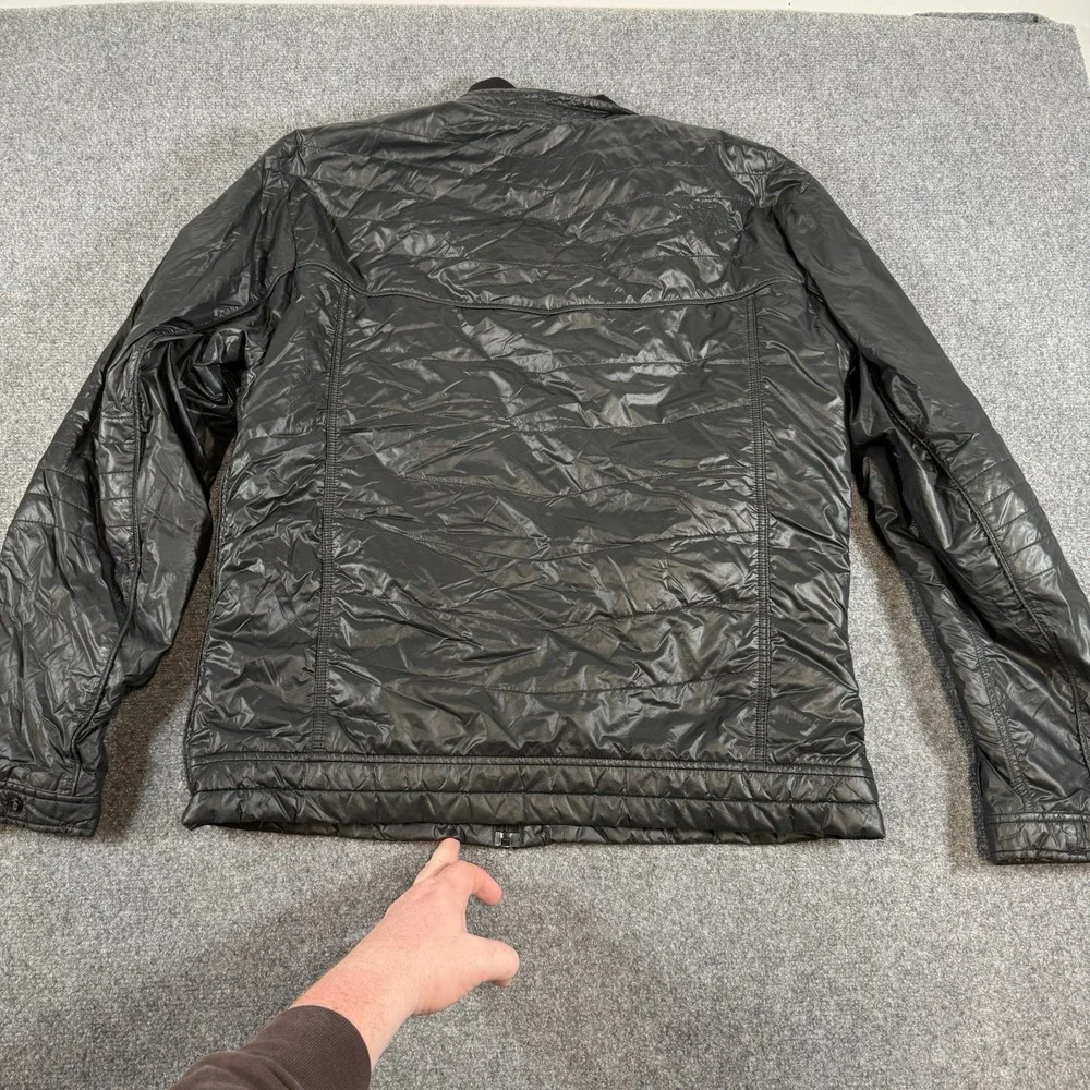The North Face Mack Moto Jacket Mens 2XL Black  Motorcycle Nylon Quilted Outdoor